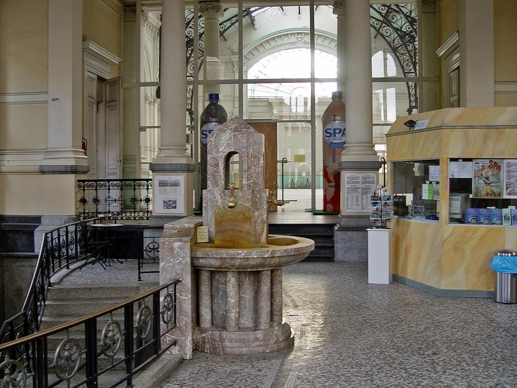 At the water spring of "Pouhon Pierre Le Grand" by andorraliechtenstein