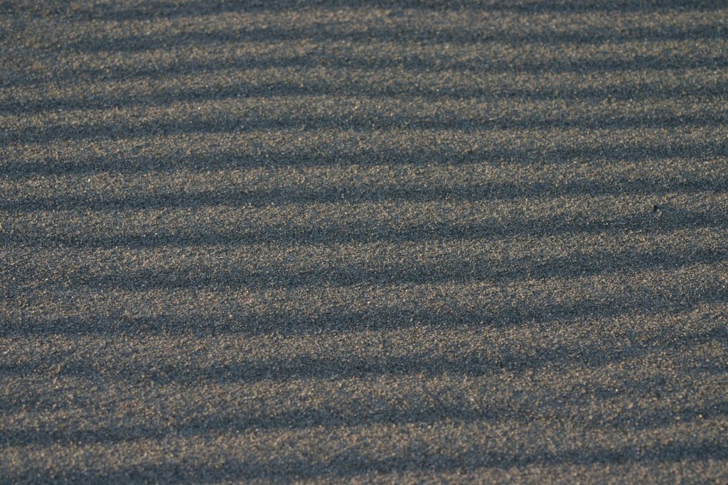 Wind formed sand by Mihaly Barosi