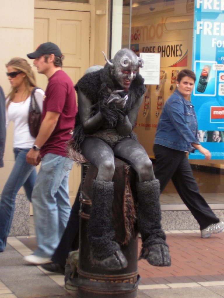 Grafton Street performer by Nuala Moon