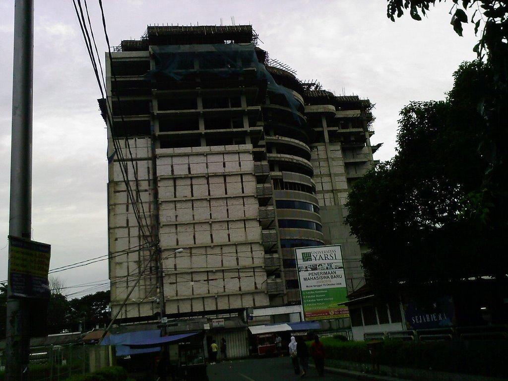 Campus Yarsi under construction Cempaka Putih ", by JS Barry