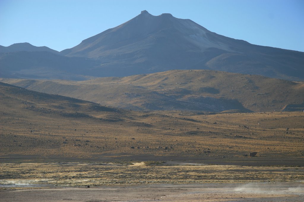 View towards south side of El Tatio by Huw Lewis