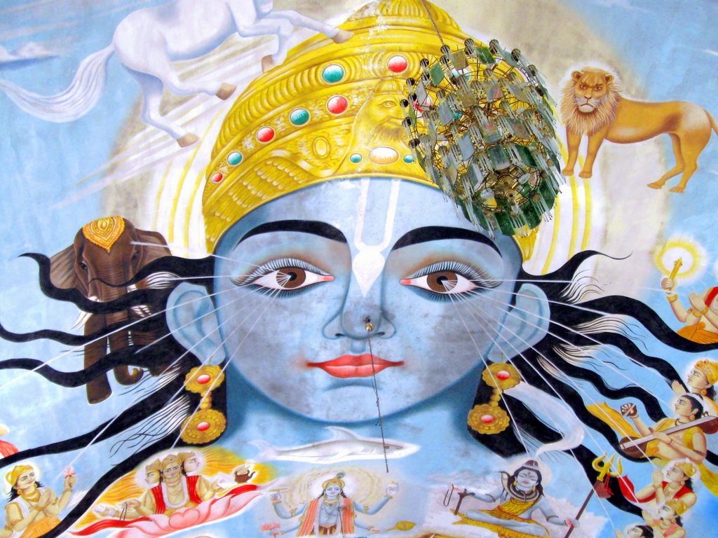 Above the sky, Lord Sri Krishna by Dipendra Dev Raikut