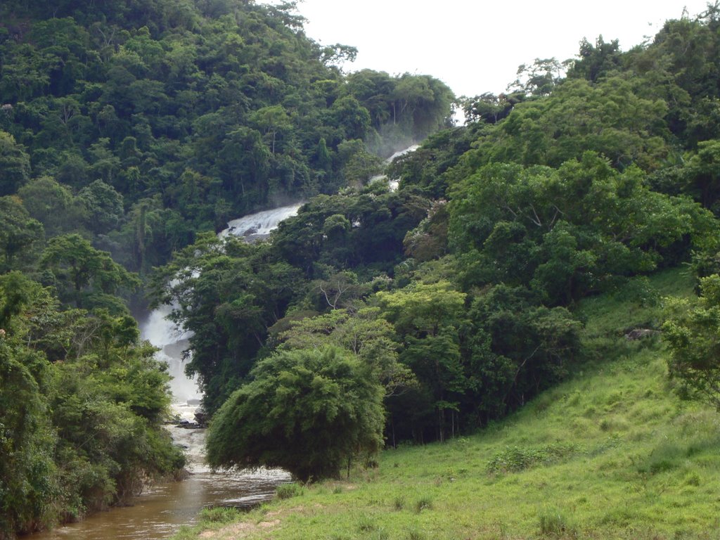 Cachoeira Grande atrás da mata by Belquior