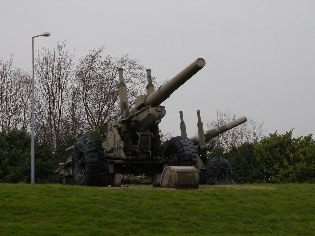 Heavily defended roundabout in Telford by SPJ58