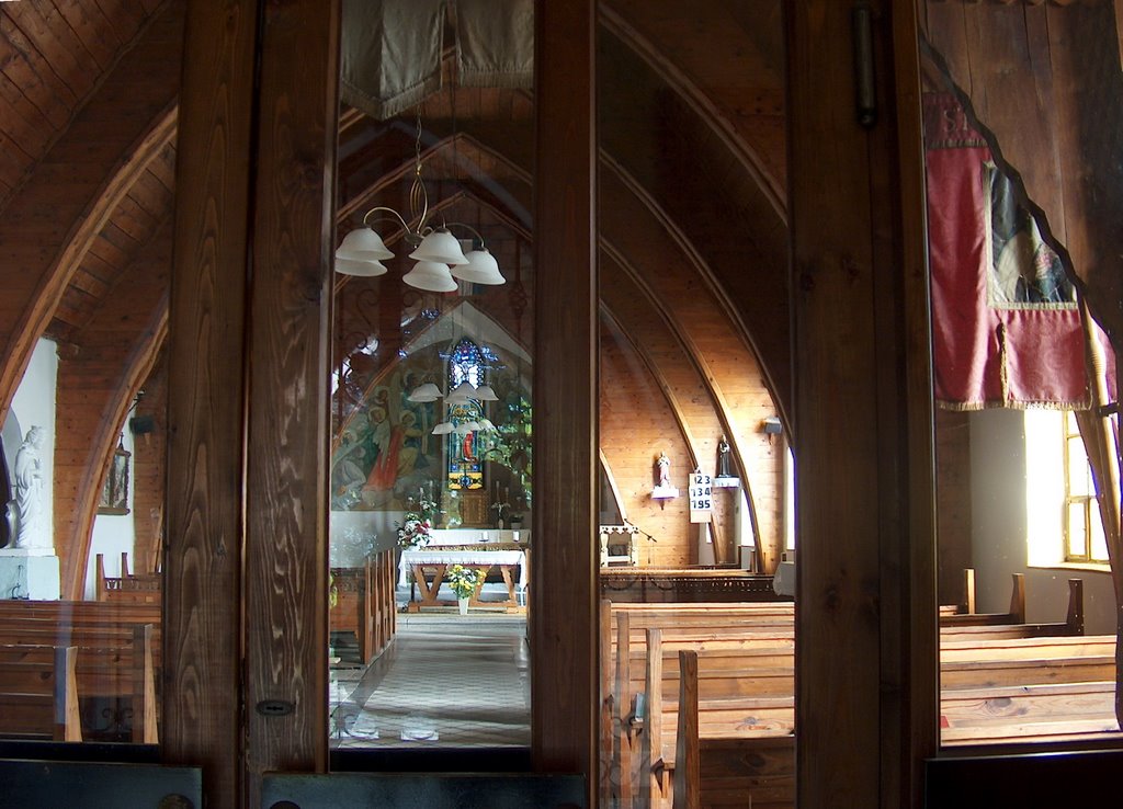 Interior of the Miners' Church, Brennbergbánya, Hungary by Peter Kesselyak