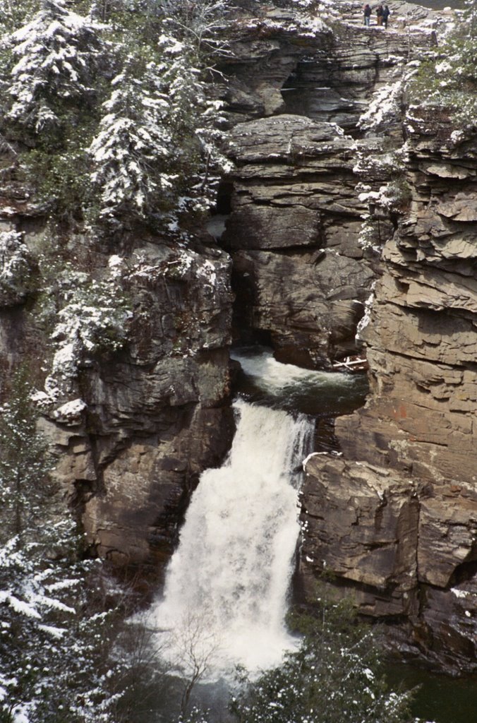 Linville Falls Piscah National Forest by patrick m godwin