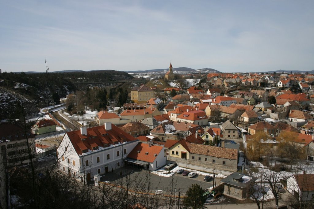 Valley and the Bridge from Castle, Veszprém, Hungary by MBagyinszky