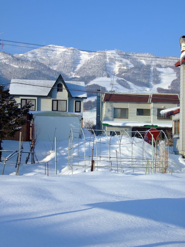 View of Furano Homes with Ski Area by Chouden Boy