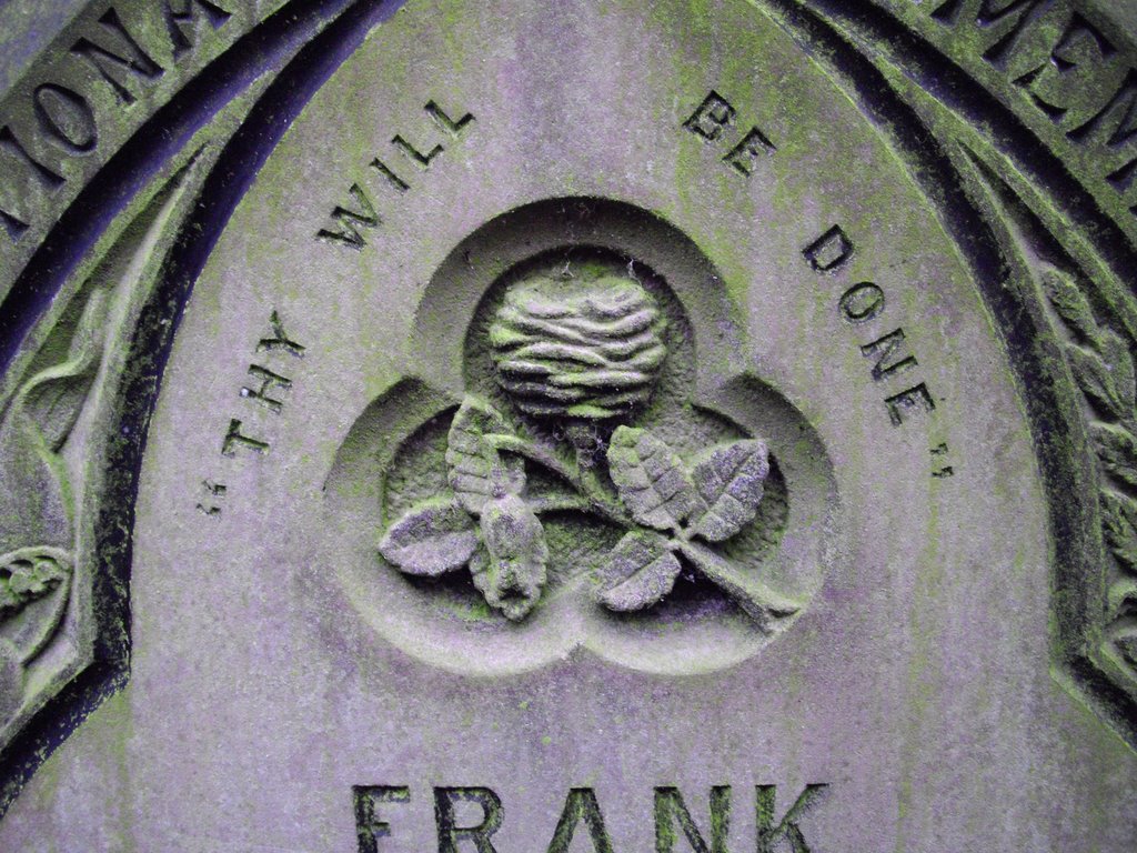 Detail from a gravestone by Andrew Lane