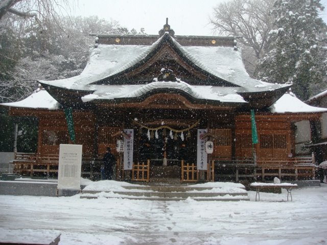 師岡熊野神社・大雪(2008/02撮影) by shinyokokun