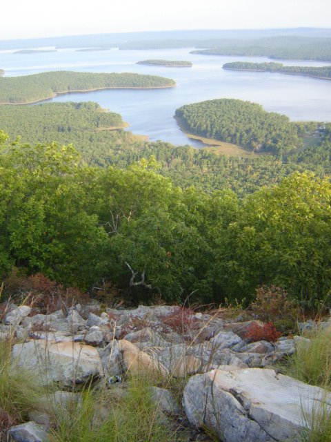 Maumelle Lake as seen from the top of Pinnacle Mountain by Tsmith