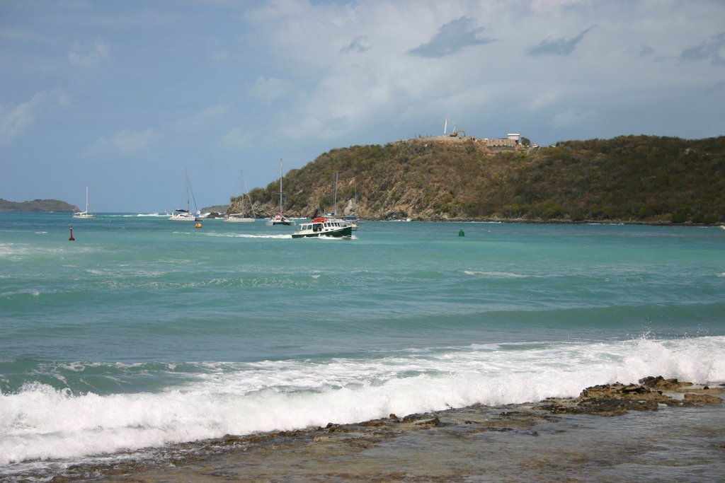 Channel into Virgin Gorda Yacht Harbour by Owen Smith