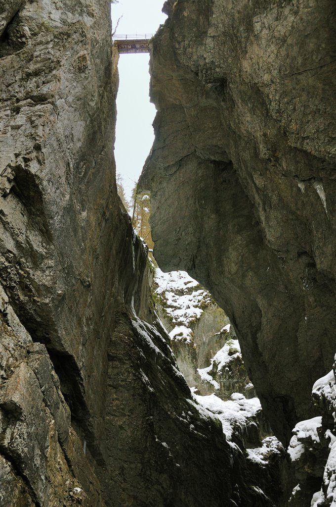 Breitachklamm "Die Stahl-Brücke" - Deutschland 18.01.2009 by Dieter-Wolter