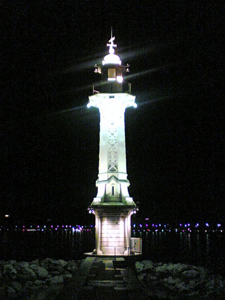 Phare du port de Genève by Topoguide