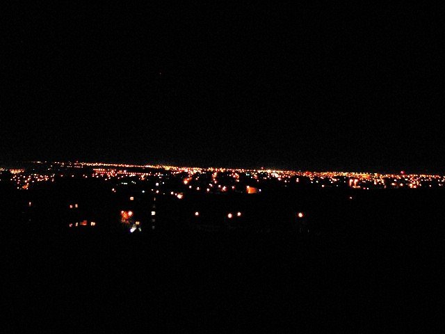 Tijuana at night from Red Hill by Severo Gomez