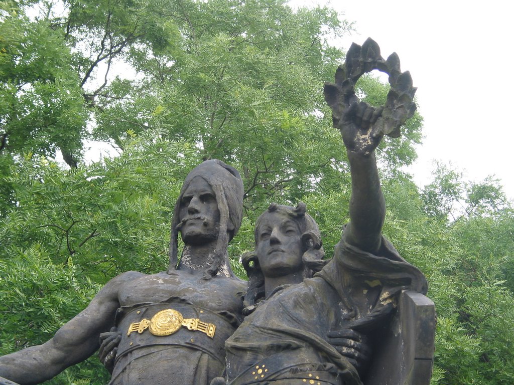 Monument in Vysehrad by tarasiewicz