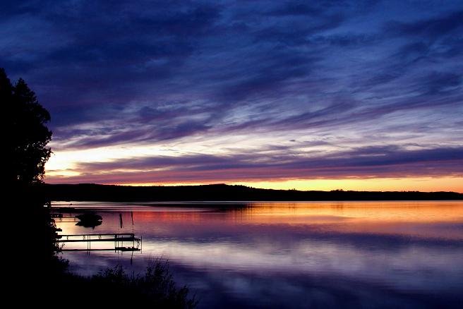 Little Glen Lake_Sunset_Glen Arbor-MI by Russ Johns