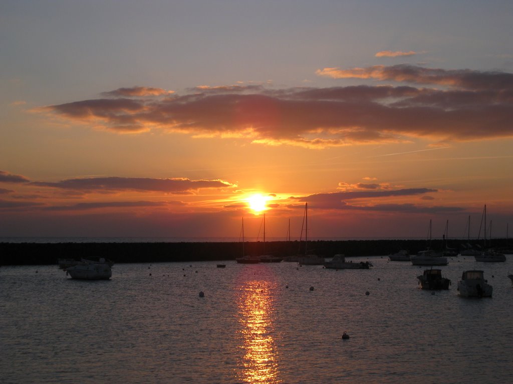 France.Jard sur Mer.Le port le soir en hiver... by Raymond Grelet