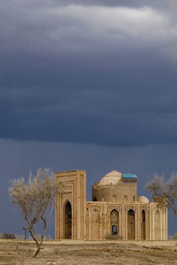 Rain clouds above the desert by Goetz Burggraf