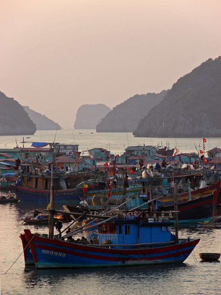 Floating Village - Cat Ba by ...framed...