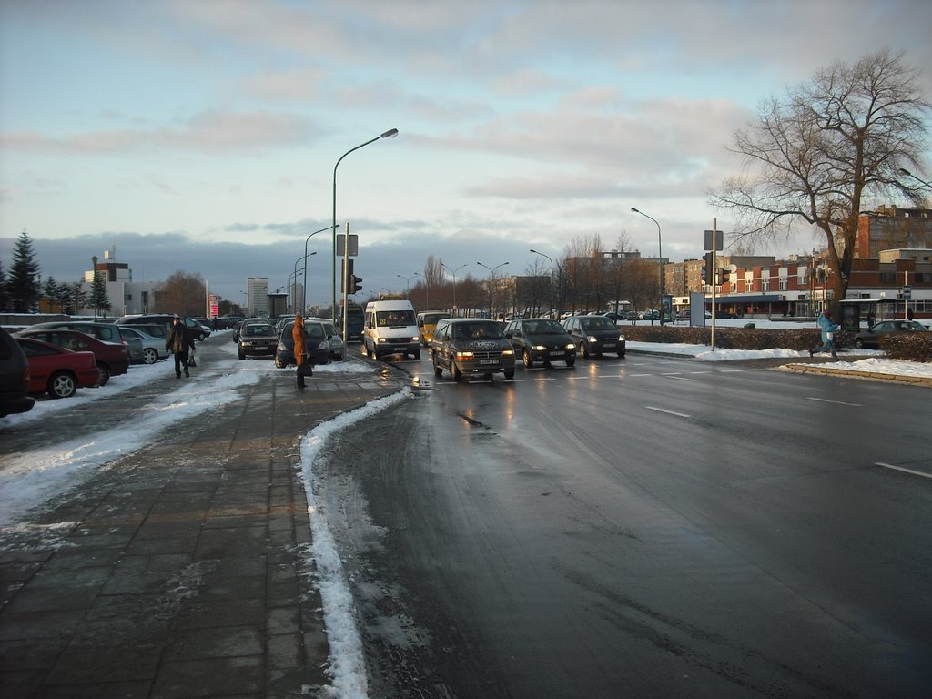 Snow (雪) in Klaipėda (クライペダ), Lithuania (リトアニア), European Union (欧州連合). 2009-02-16 15:00 by Tomaskla