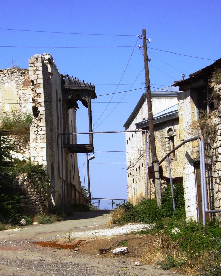 Shusha. Azerbaijan. The house of singer Dzhabbar Garjagdy. An architecture monument present condition by Eka Tauz