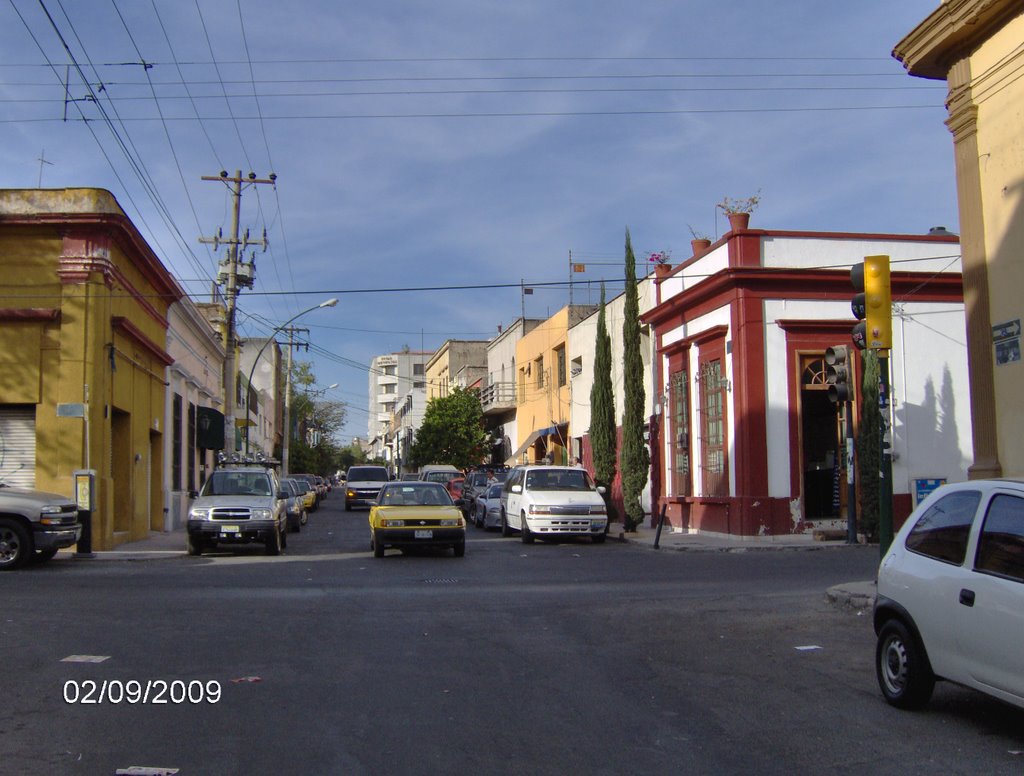 Donato Guerra Street, Libertad corner, view of South to North. * Calle Donato Guerra, esquina Libertad, vista de Sur a Norte. by Jose Antonio Zarazua…