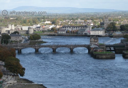 Sarsfield Bridge - View from clarion Hotel by Dave Ryan