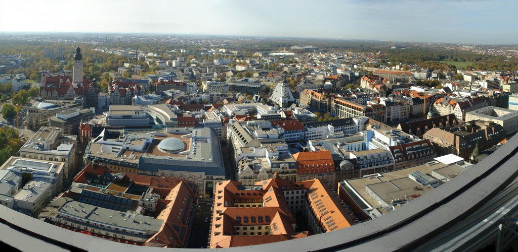 Leipzig Innenstadt Blick nach Westen by Odolmann