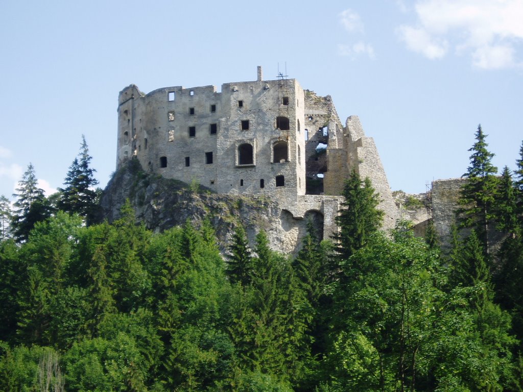 Zrúcaniny goticko-renesančného hradu LIKAVA v roku 2004 by Ľudo T.