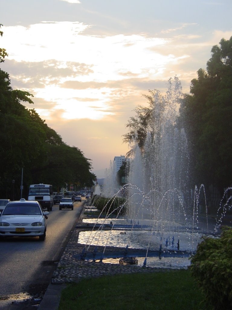 Fuentes Plaza Bolivar by Oswaldo Paredes