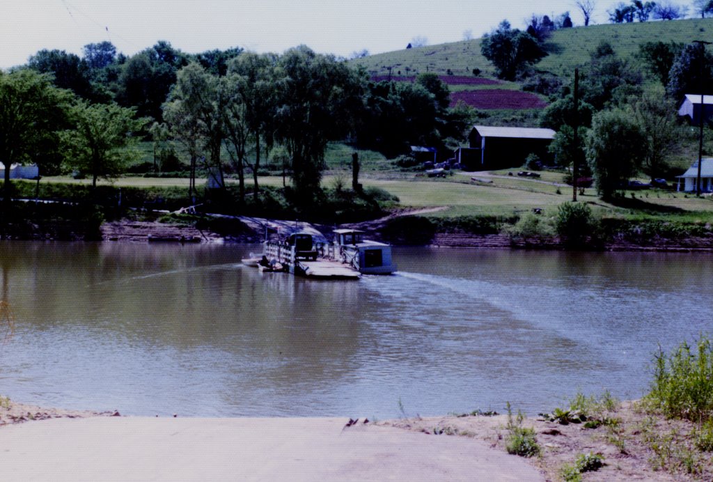 Kentucky River, Not far from Lexington, Tiny Car Ferry 1976 by macnauc