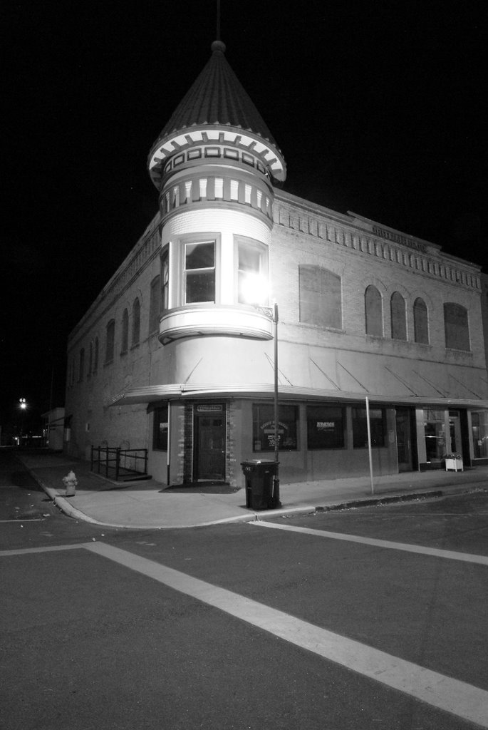 Streets at Night, Ritzville WA by Tom Ovendale