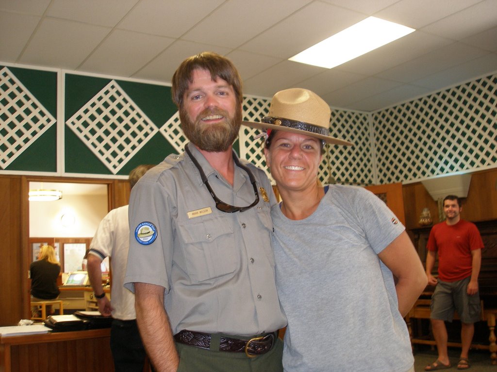 Kristen at the Swiftcurrent Motor Lodge, Glacier National Park, Montana, USA July 24,2007 by Gary Miotla