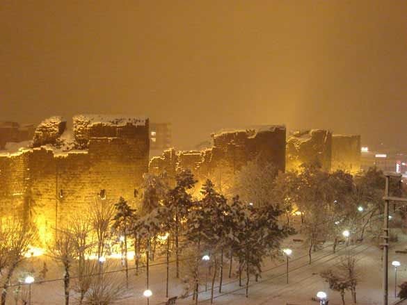 Diyarbakir under snow......This picture has taken by M.Bozarslan....I just wanted to share this beautiful "DIYARBAKIR" view with everyone!! by Armagan Tokat