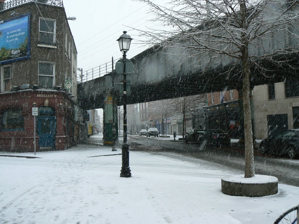 Talbot St while it's snowing by Nixygirl