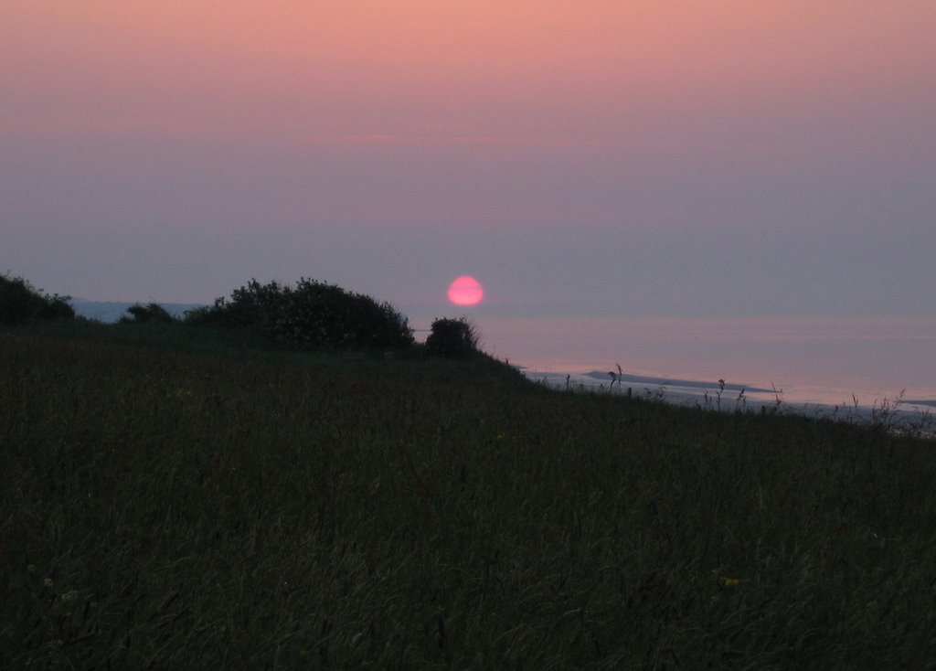 Sunset above the bunkers by Leon McNeill