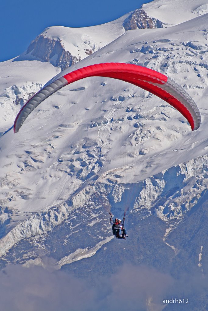 Parapente, dos au Mont Blanc by André_H.