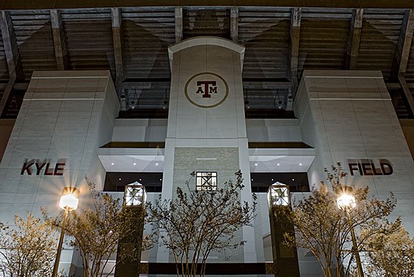 Kyle field at night by lnandoo