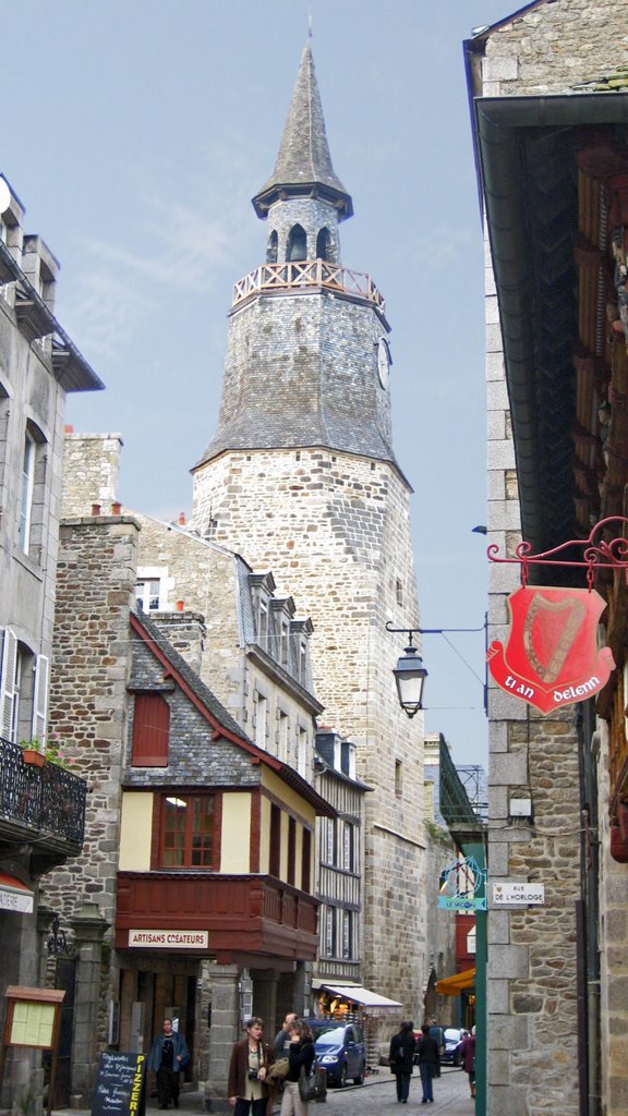 Clock tower, Dinan by john sutter