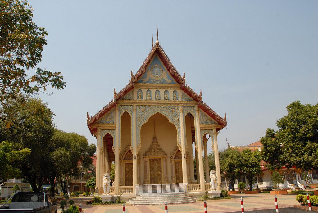 Wat Thevasangkaram, Kanchanaburi, Thailand by John Muzi