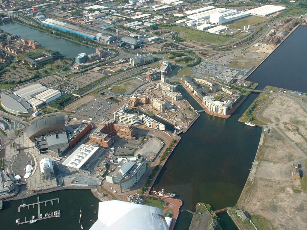 Cardiff Bay from the air by davies6942