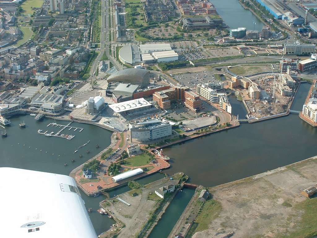 Cardiff Bay from the air by davies6942