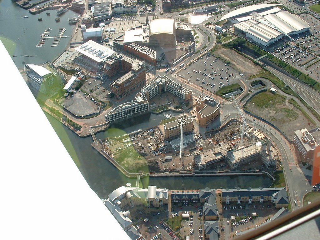 Cardiff Bay from the air by davies6942