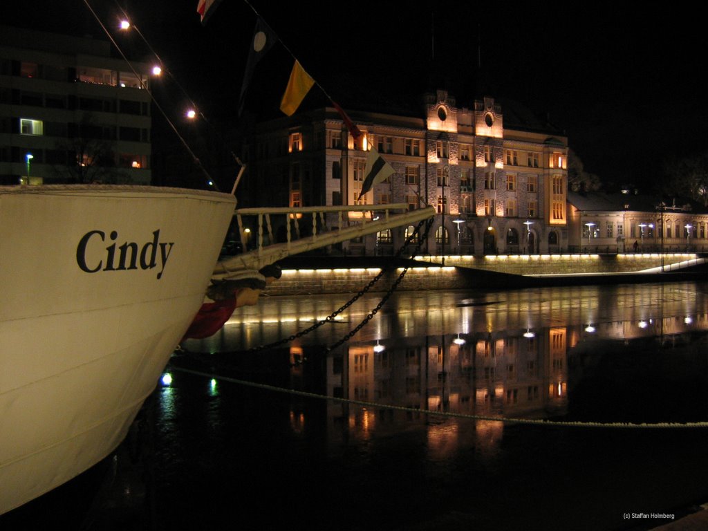 River Aura by night by skalet