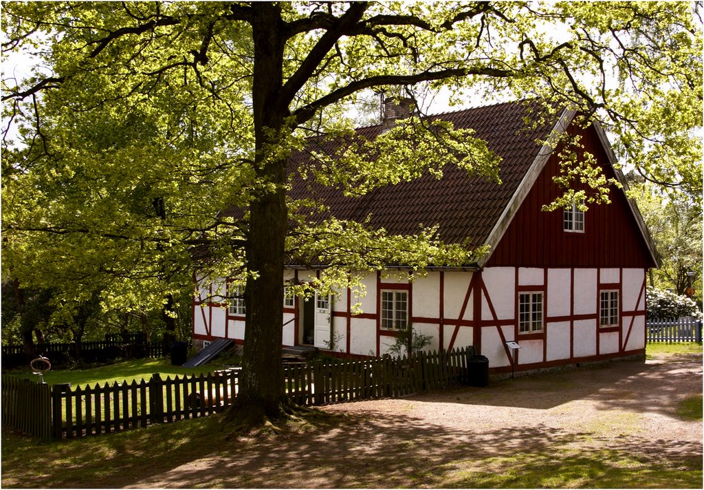 Halmstad, gamla skolan vid Hallandsgården by cengstrand