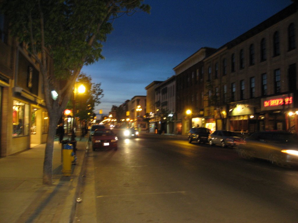 Downtown Peterborough at dusk by Dave Welwood