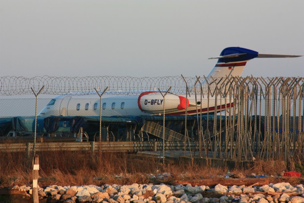 Luxury jet parked at general aviation terminal at Marco Polo airport by Claudio2691