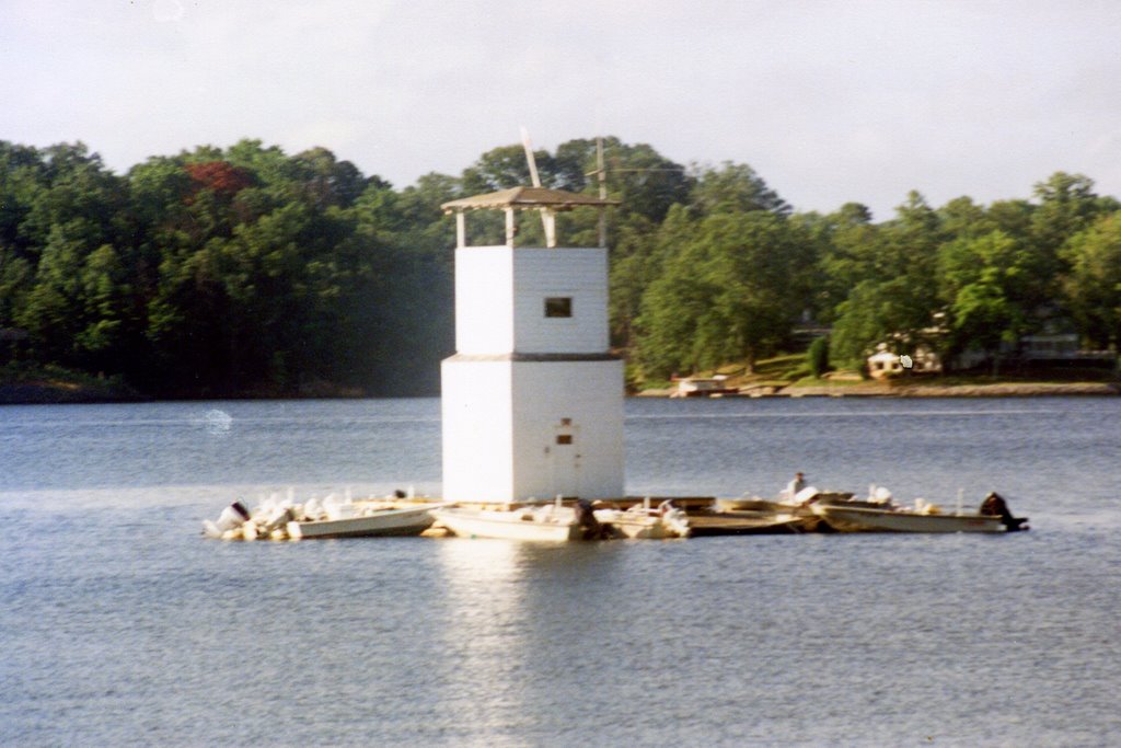 Old ski tower Camp Thunderbird, Lake Wylie, SC by BFid