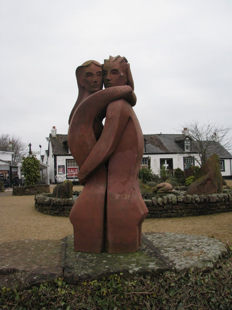 Gretna Green Hug Statue by halone_2000